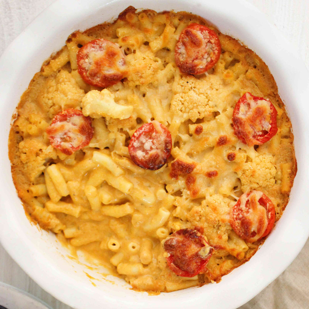 Baked Cauliflower Mac and Cheese